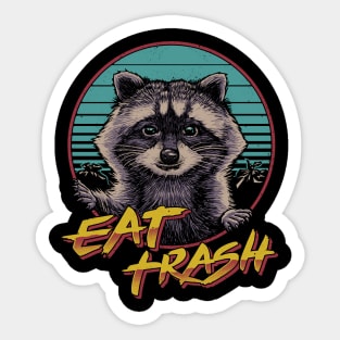 Eat Trash Back Print Sticker